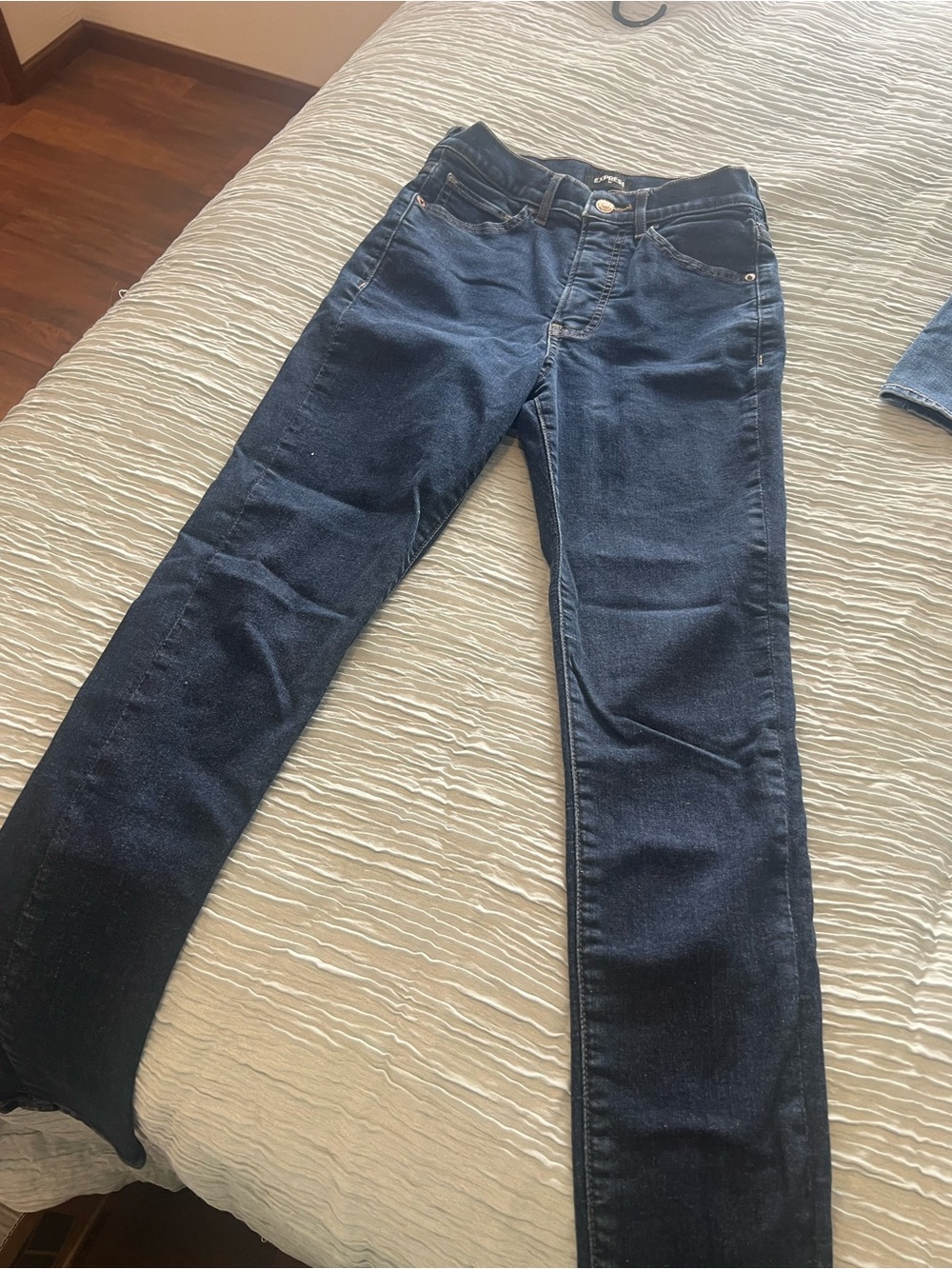 Express Dark Blue Skinny Jeans